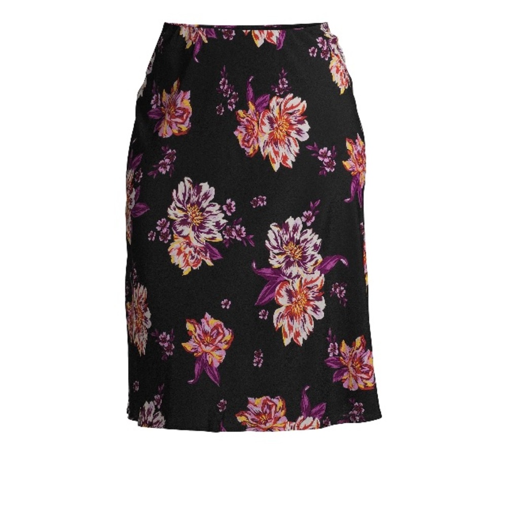 NWT Women's Plus Size Floral Slip Skirt - Picture 5 of 5